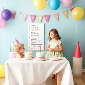 Festa de mesversário ideias simples: Lista Prática para Mães e Pais