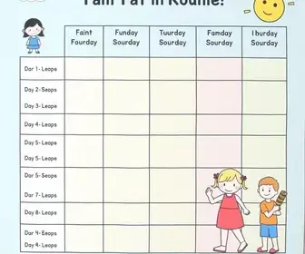 Quadro de rotina infantil para imprimir: Guia Completo para Mães e Famílias