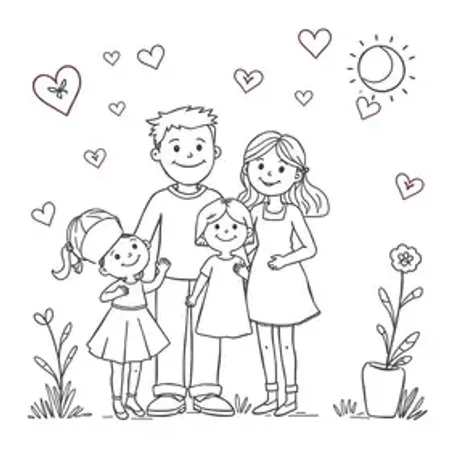 Desenhos de família para colorir: Lista Prática para Mães e Pais